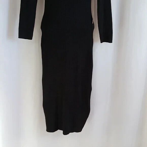 Almost Famous size large black stretchy sweater dress New - Picture 3 of 10